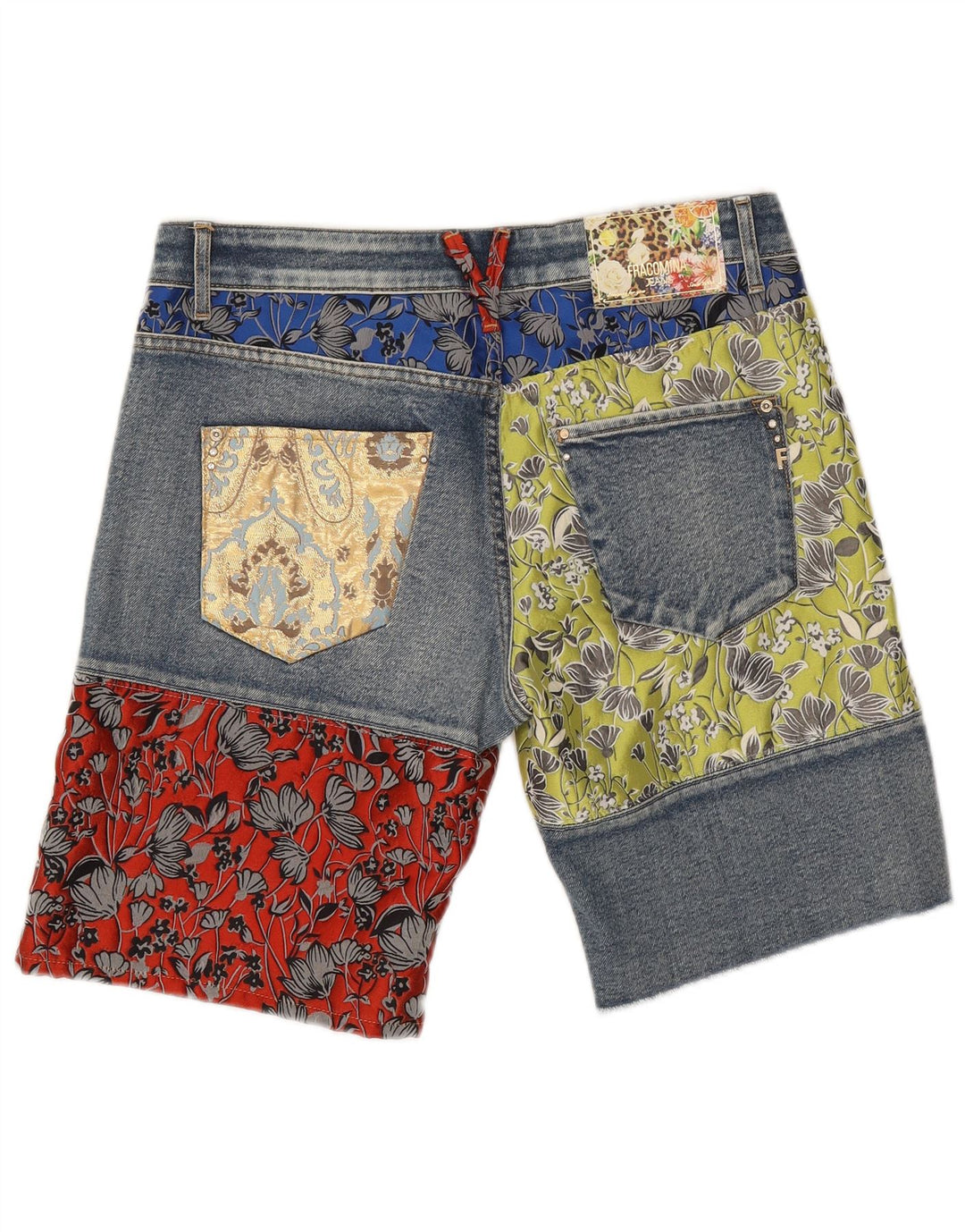 Shorts Vaqueros Mujer Fracomina W27 Small Blue Patchwork