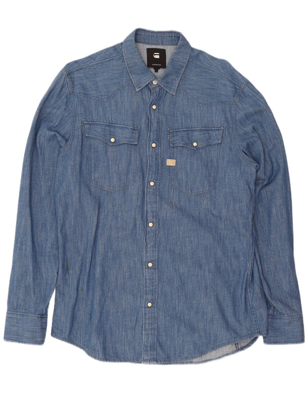 G-Star Camisa Vaquera Grande De Algodón Azul Para Hombre