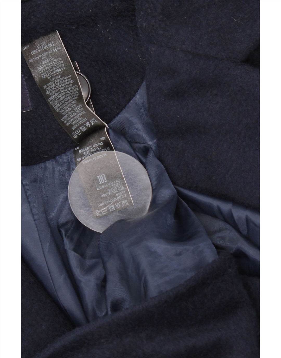 Marks & Spencer Abrigo extragrande para mujer UK 10 Small Poliéster azul marino