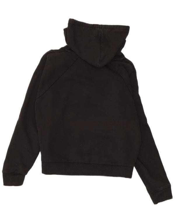 Vans Mujer Graphic Crop Sudadera con capucha Jumper UK 10 Small Negro Algodón