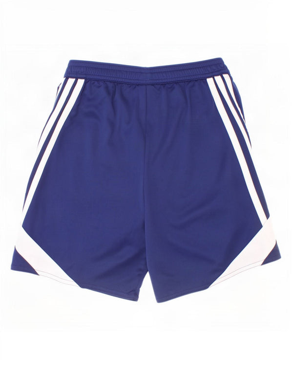 Adidas - Pantalones cortos deportivos Climalite para niños, 9-10 años, color azul medio