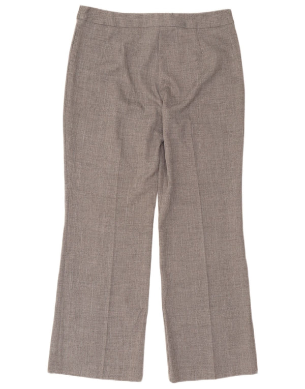 Marks & Spencer Pantalones de traje para mujer UK 44 Medium W32 L28 Grey Herringbone