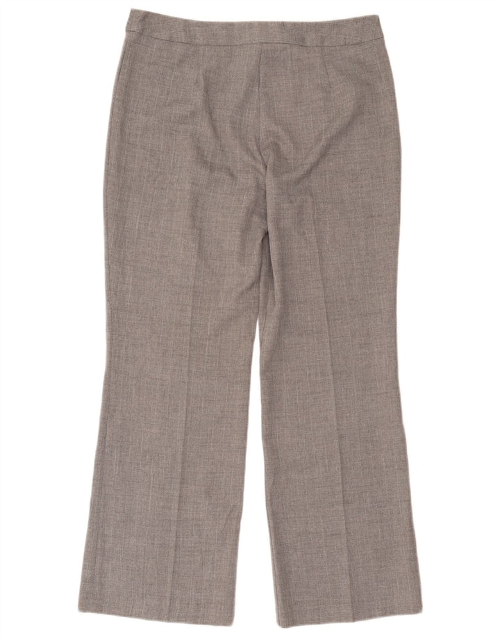 Marks & Spencer Pantalones de traje para mujer UK 44 Medium W32 L28 Grey Herringbone