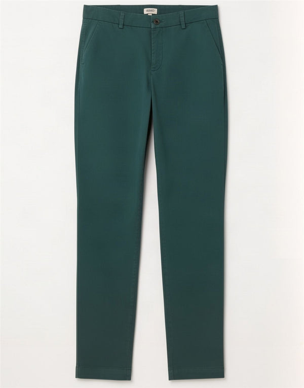 Liu Jo Womens Slim Chino Trousers W27 L31 Green Cotton