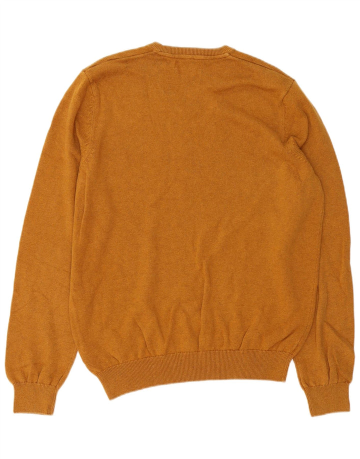 Marks & Spencer Jersey con cuello en V para hombre de algodón marrón medio