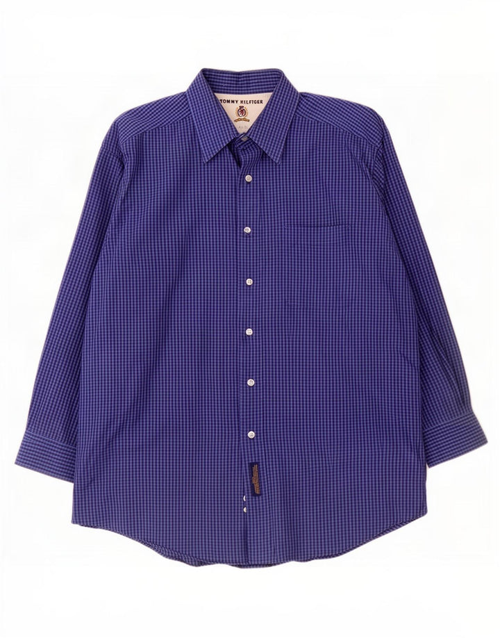 Camisa Tommy Hilfiger Hombre XL Azul Marino Vichy
