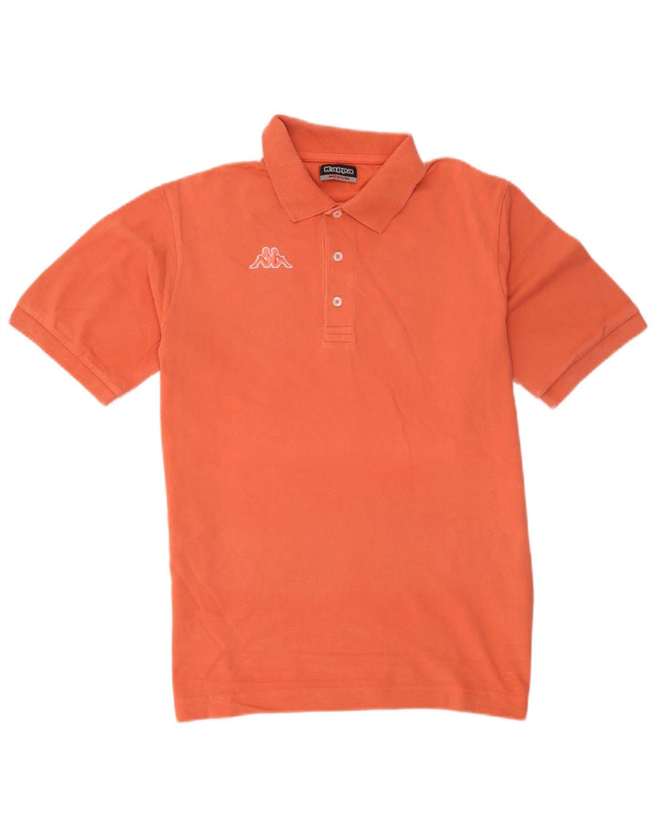 Polo Kappa Hombre Naranja Medio Algodón
