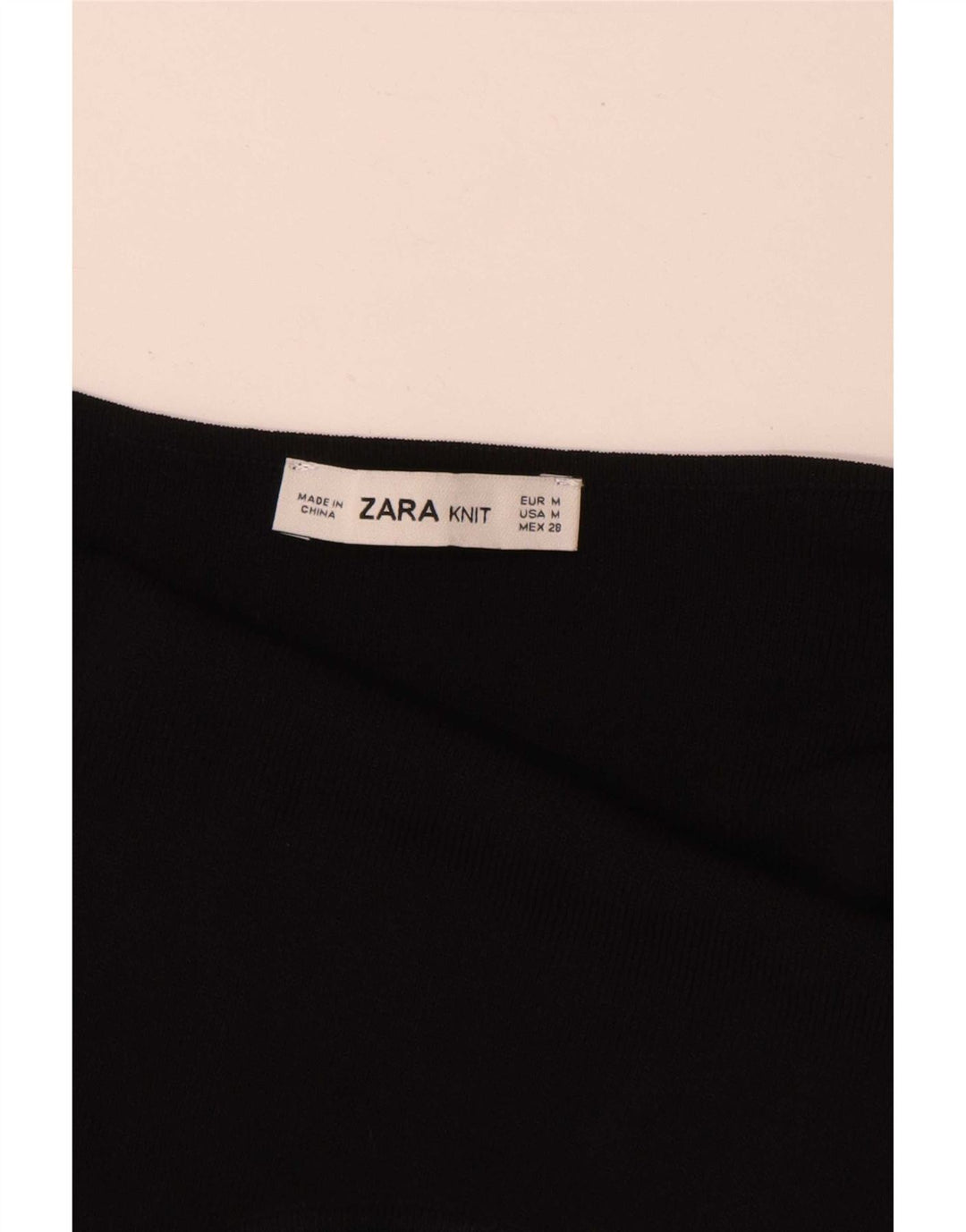 Zara Body Halter para Mujer UK 42 Medium Viscosa Negra