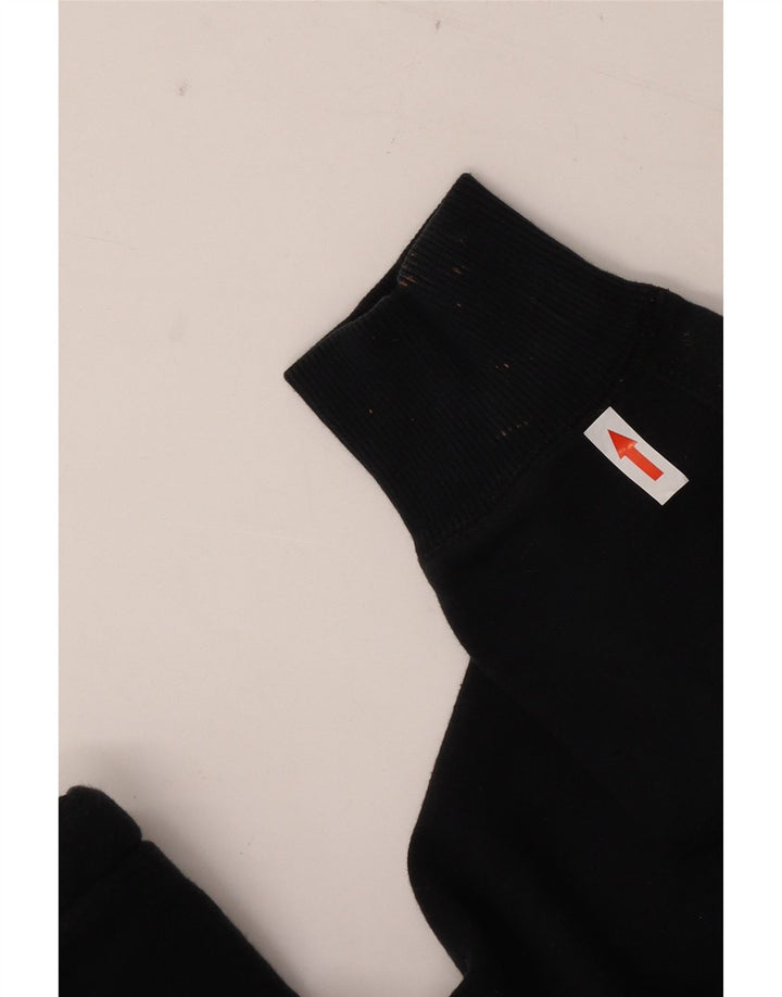 Converse Sudadera con capucha y cremallera para mujer UK 14 Mediana Algodón negro