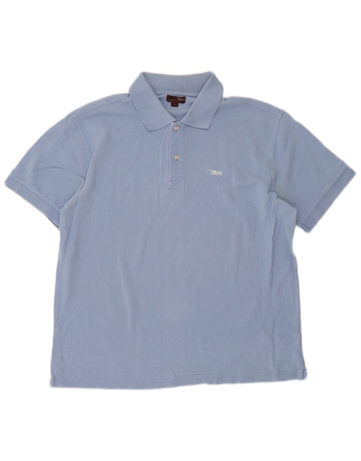 Marlboro Classics Polo para hombre pequeño azul
