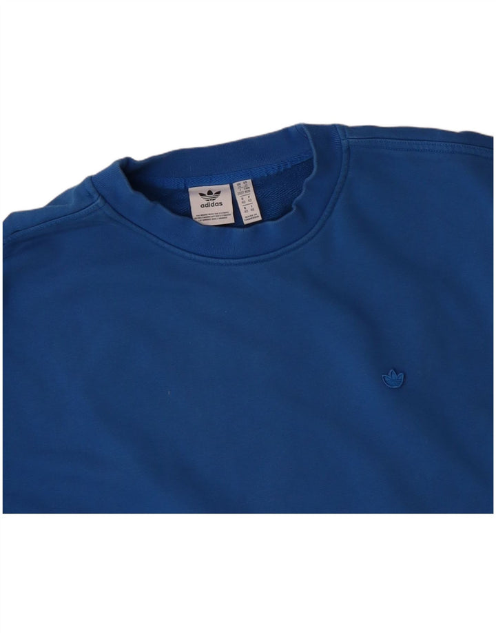 ADIDAS Sudadera extragrande para mujer Jersey UK 14 Grande Algodón azul