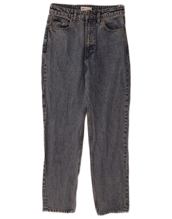 Zara Jeans Cónicos Para Mujer EU 38 Small W28 L29 Algodón Azul