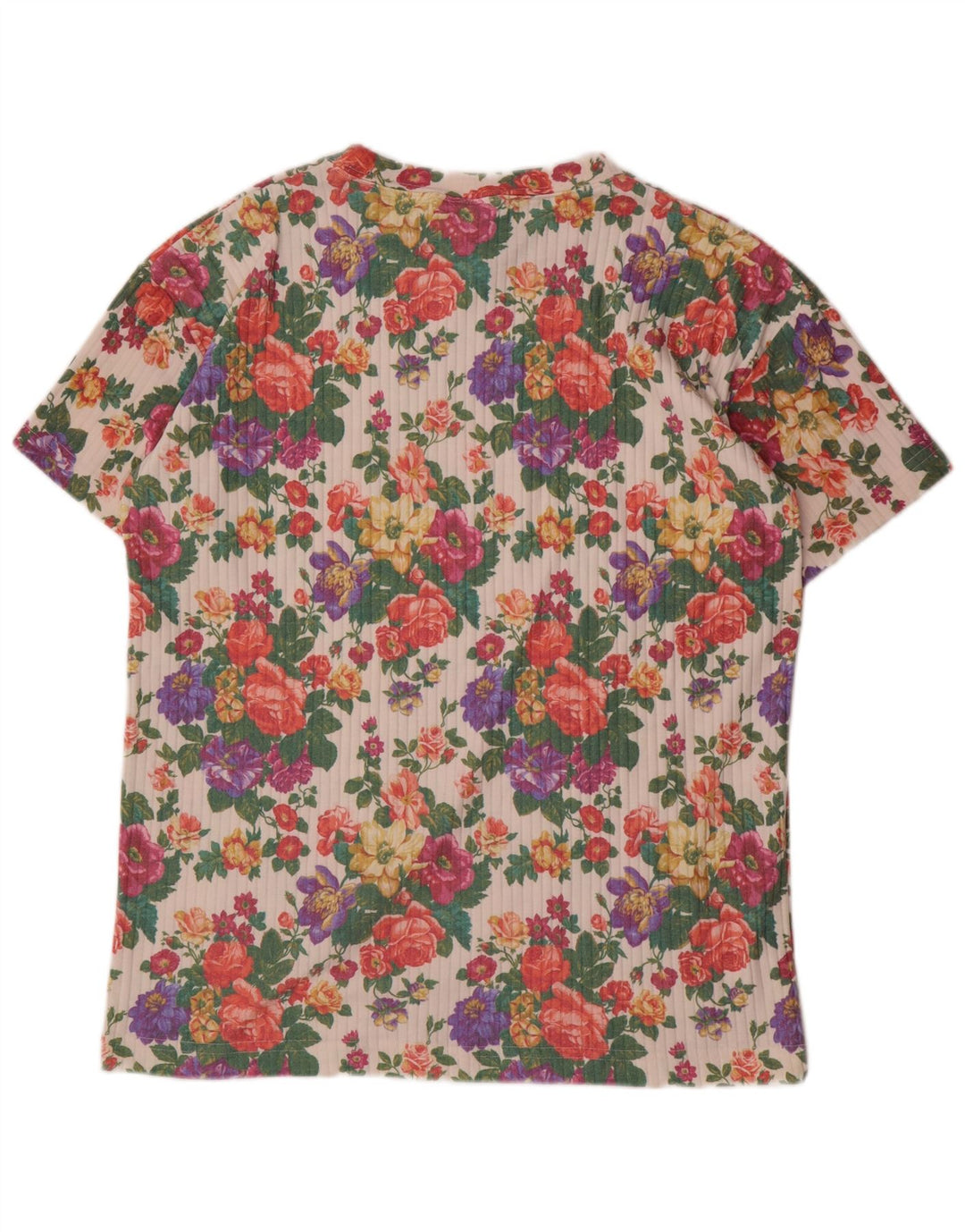 ERIKA Camiseta gráfica para hombre Top mediano de algodón floral multicolor