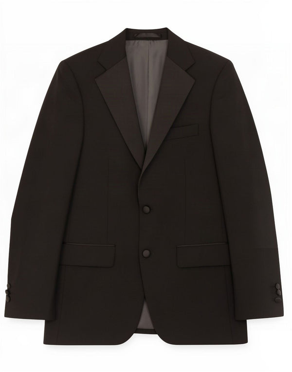 Marks & Spencer Chaqueta tipo blazer de 2 botones para hombre UK 36 Small Poliéster negro