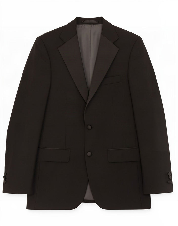 Marks & Spencer Chaqueta tipo blazer de 2 botones para hombre UK 36 Small Poliéster negro