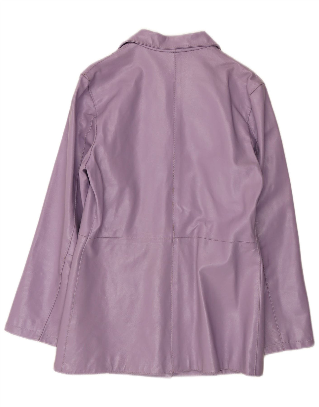 Vintage mujer chaqueta de cuero Reino Unido 14 grande púrpura