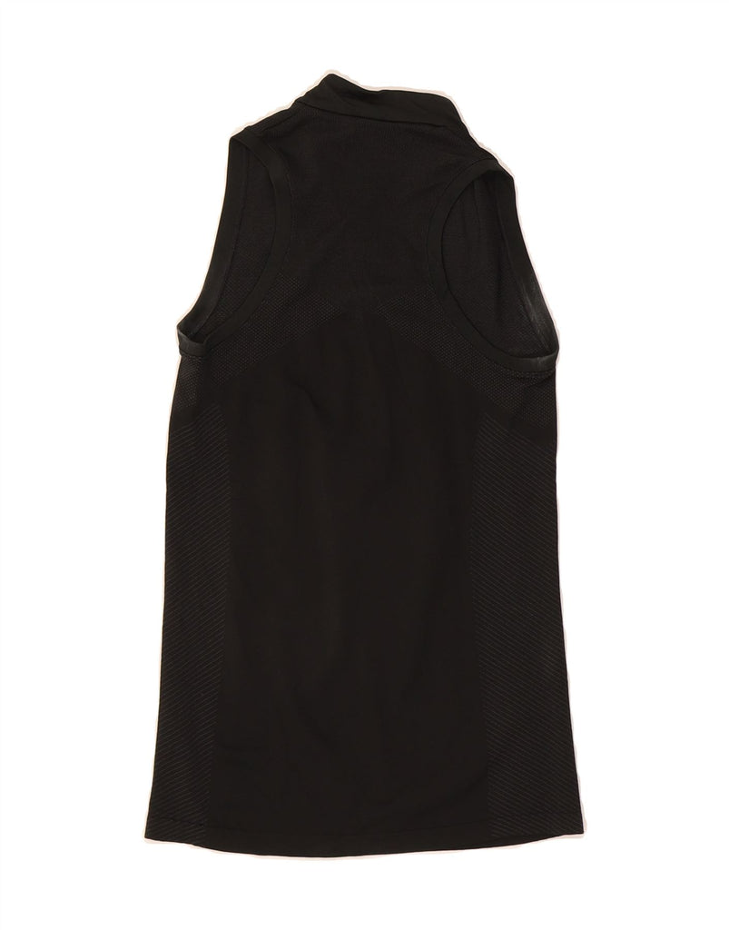 NIKE Womens Dri Fit Sleeveless Polo Shirt UK 4 XS Black Vintage Nike and Second-Hand Nike from Messina Hembry 