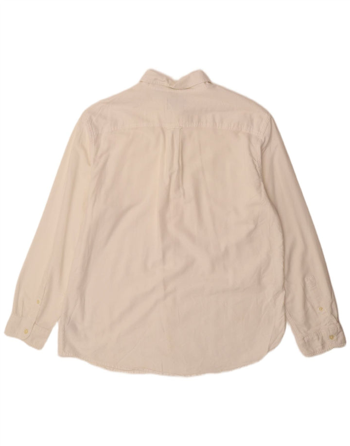 Chaps Camisa Oxford clásica para hombre XL Algodón blanco