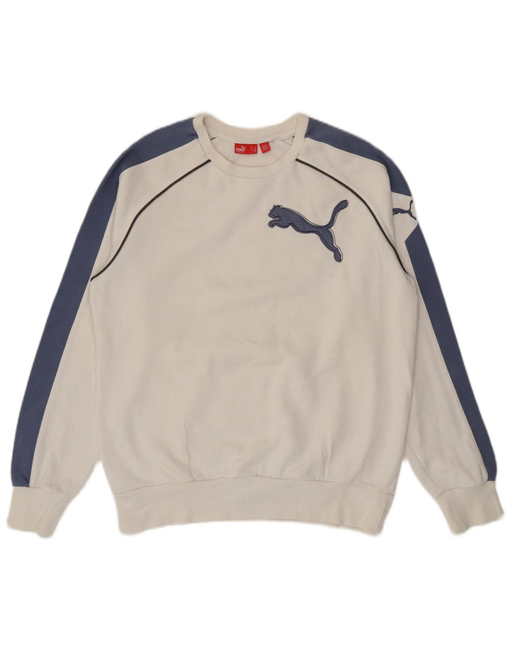 Puma Sudadera Con Estampado Gráfico Jumper Medium Blanco Colorblock