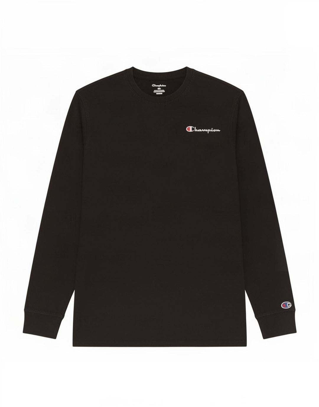 Champion Mujer Top Manga Larga UK 44 Mediano Negro Algodón