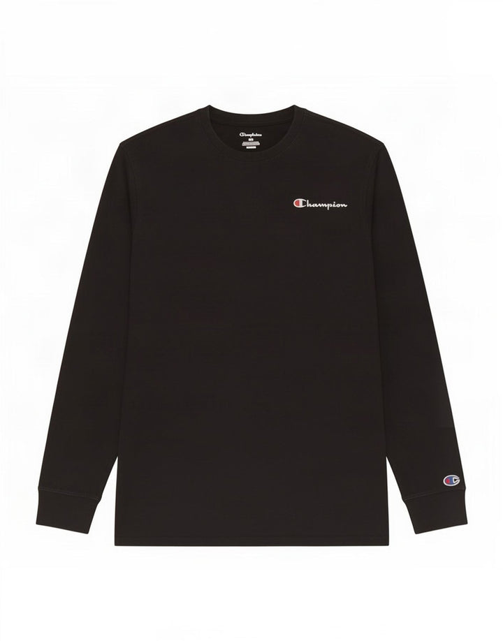 Champion Mujer Top Manga Larga UK 44 Mediano Negro Algodón
