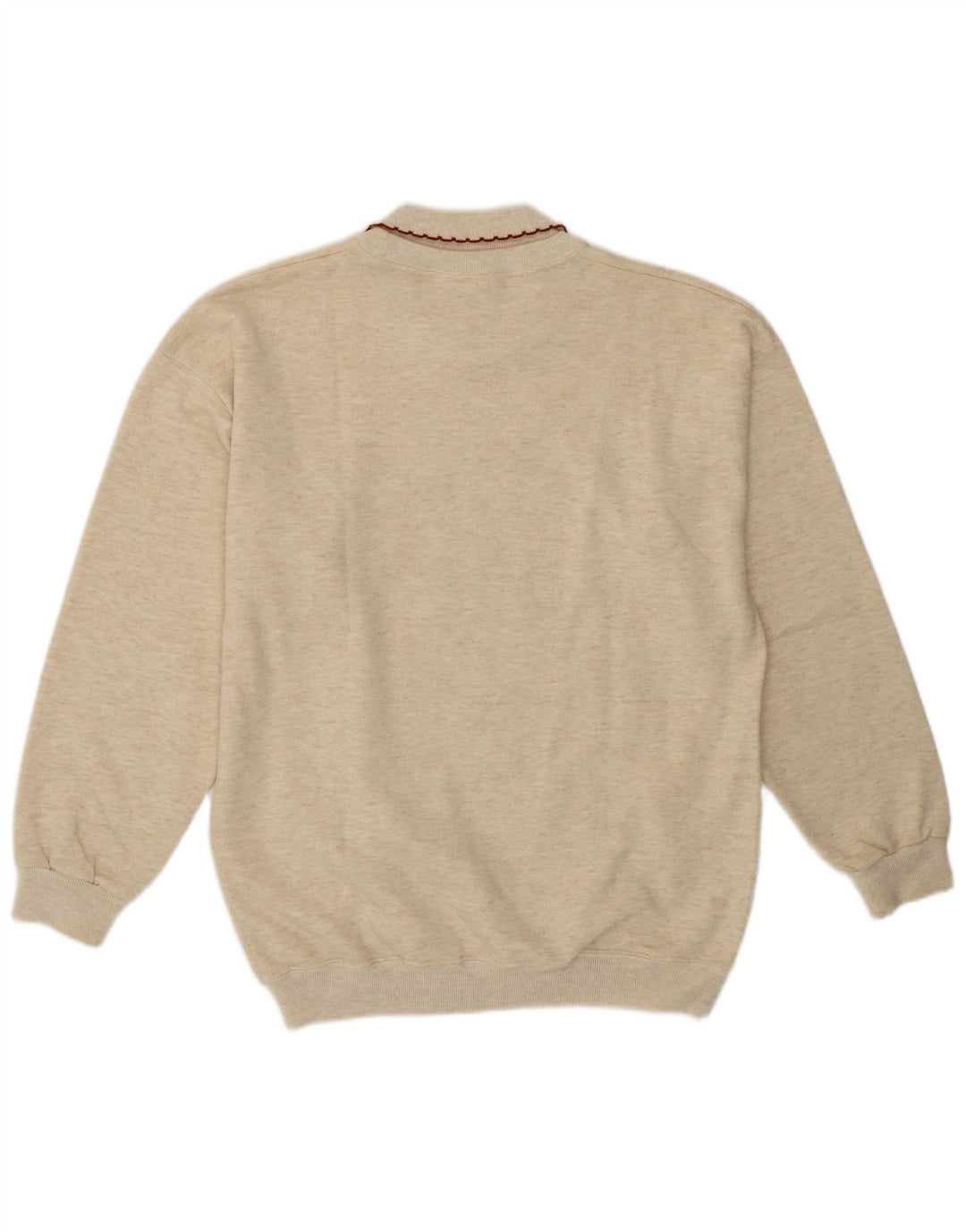Oak Tree Sudadera de gran tamaño para mujer Jumper UK 10 Small Beige Floral