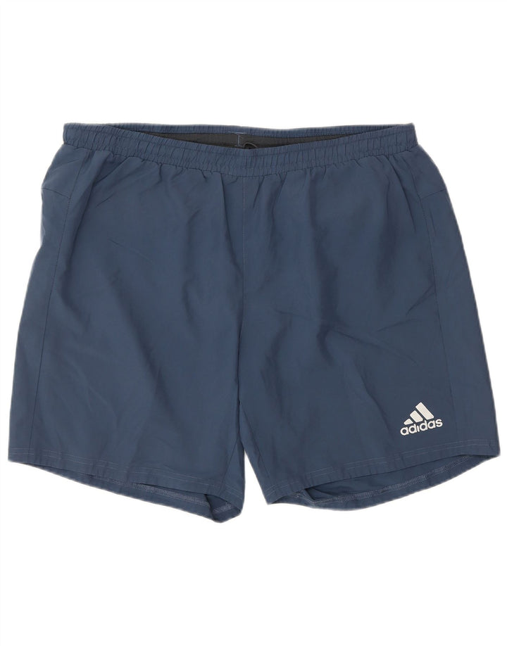 ADIDAS Mens Sport Shorts Large  Navy Blue Polyester