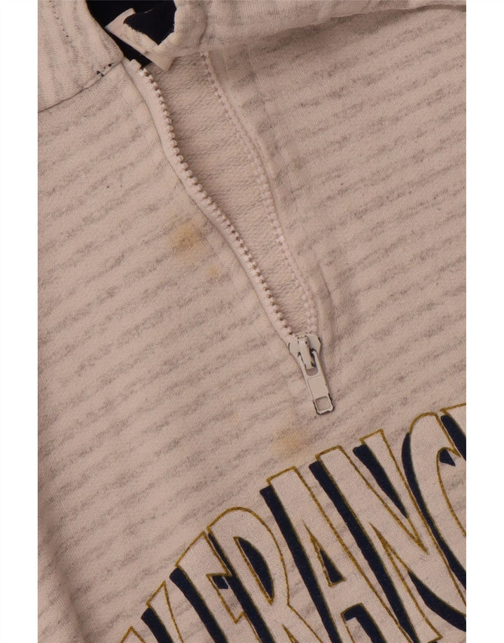 MAGIC Mens San Francisco Graphic Sudadera Jumper Grande Gris Rayas