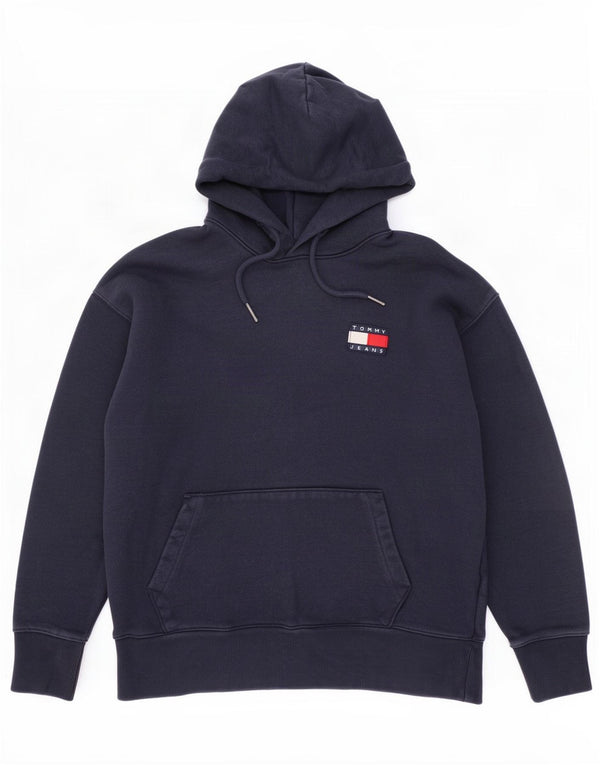 Tommy Hilfiger Sudadera con capucha para hombre Jumper Large Azul marino Algodón