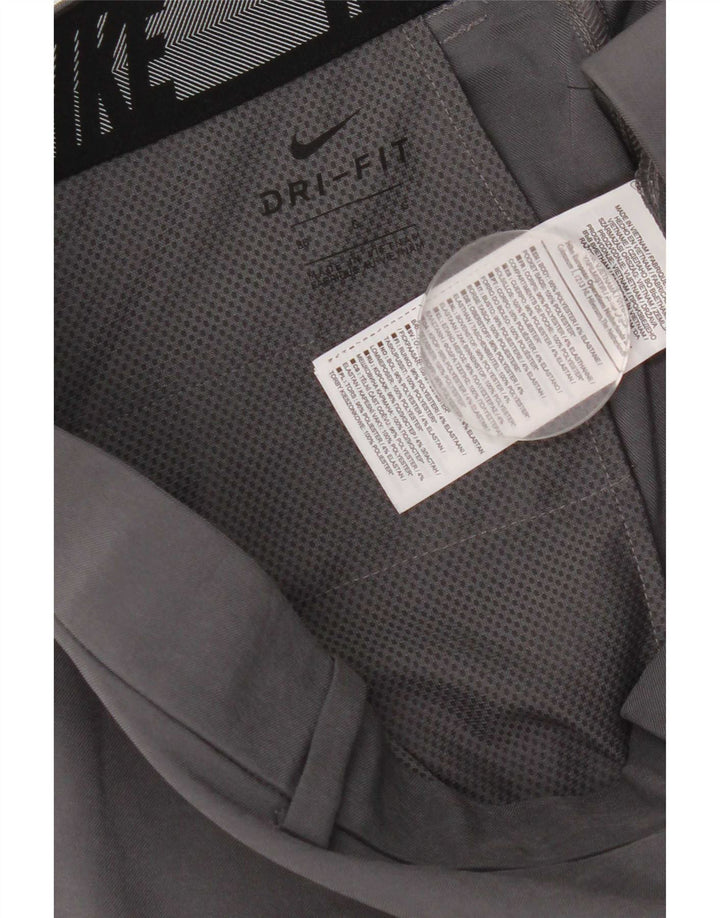 Pantalones cortos chinos Nike para hombre W36 poliéster gris grande