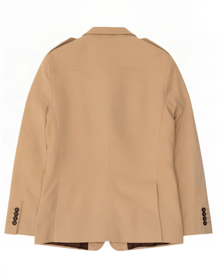 Manuel Ritz Pipo Chaqueta militar de 3 botones para hombre IT 50 Large Beige