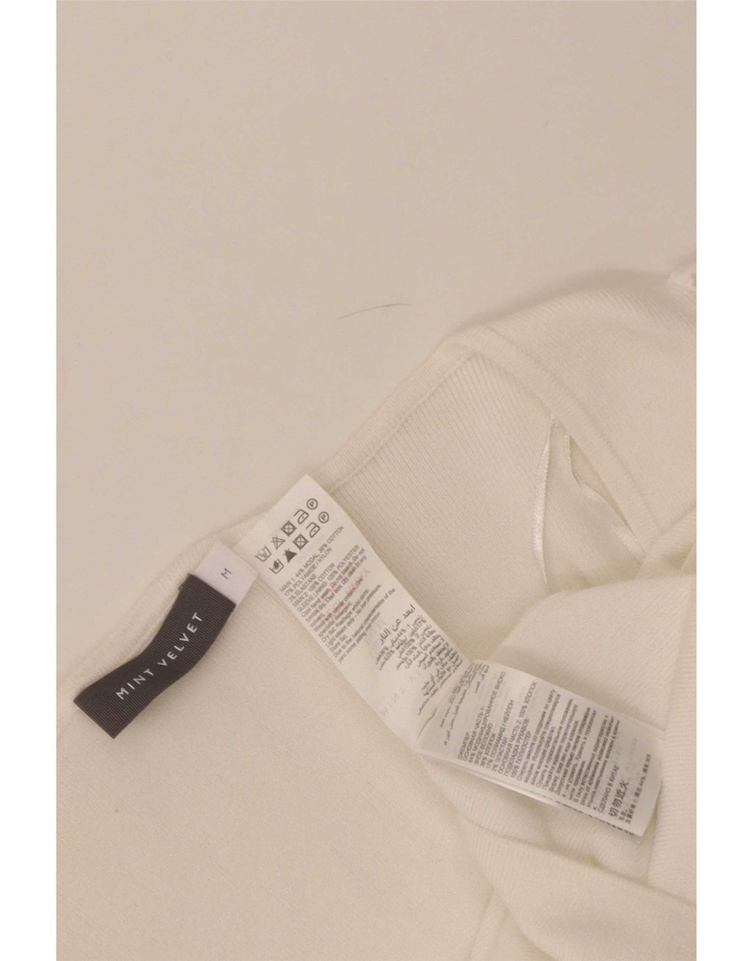 MINT VELVET Blusa para Mujer Top UK 12 Medium Blanco Modal