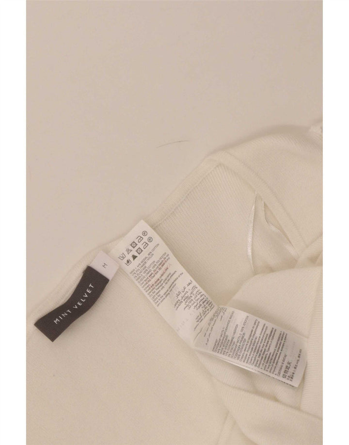 MINT VELVET Blusa para Mujer Top UK 12 Medium Blanco Modal