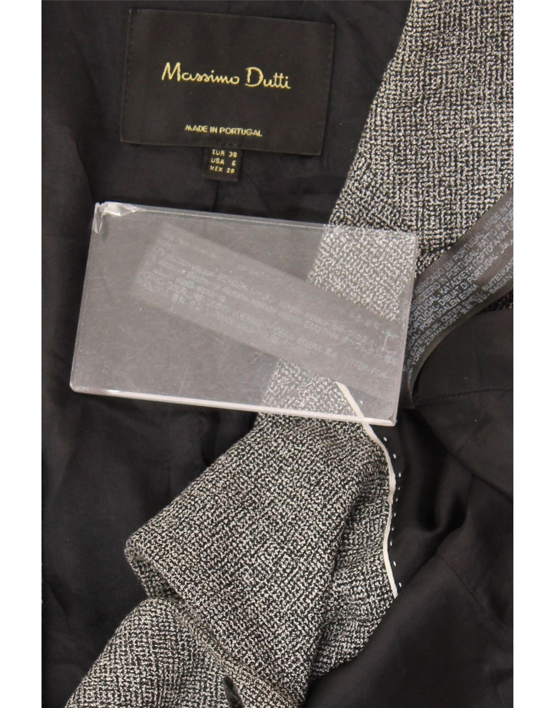 Chaleco Mujer Massimo Dutti EU 38 Small Gris Lana
