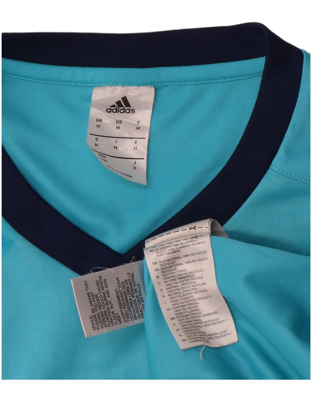 Adidas Hombre Climalite Top Manga Larga Poliéster Azul Medio