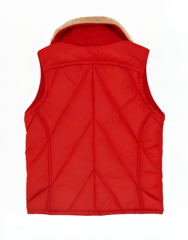 Tommy Hilfiger Chaleco acolchado para mujer UK 14 Medium Rojo