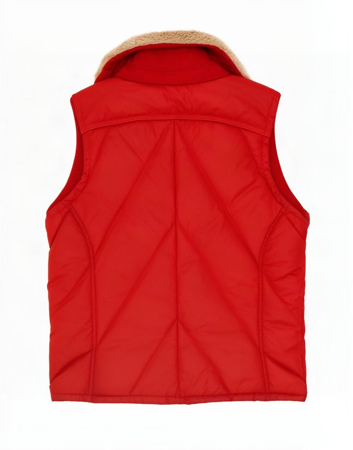 Tommy Hilfiger Chaleco acolchado para mujer UK 14 Medium Rojo