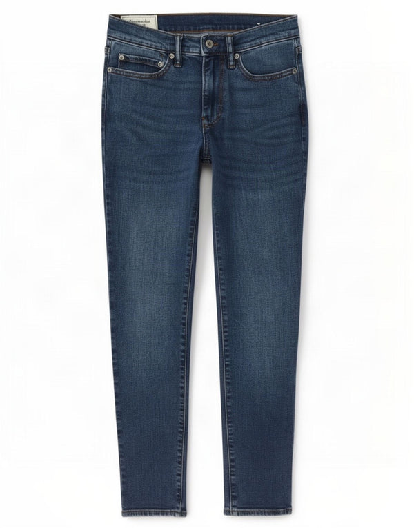 Vaqueros pitillo para mujer Abercrombie & Fitch W28 L30 Algodón azul