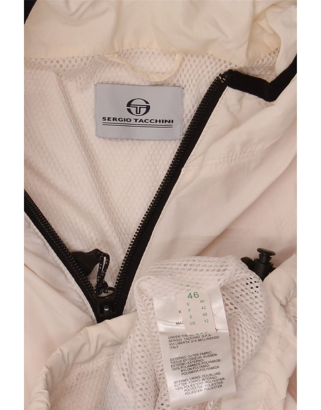 SERGIO TACCHINI Chaqueta de chándal sin mangas para mujer IT 46 Large White