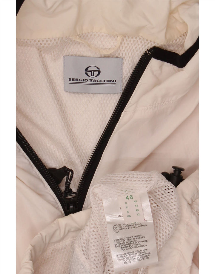 SERGIO TACCHINI Chaqueta de chándal sin mangas para mujer IT 46 Large White