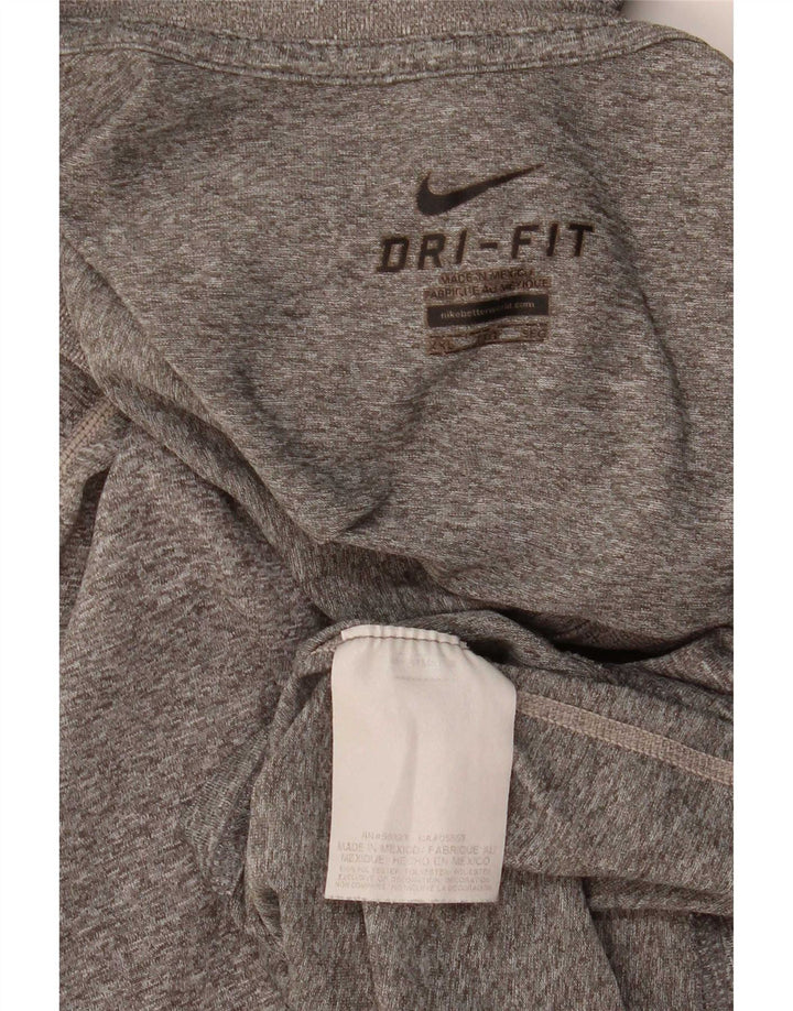Nike Camiseta Dri Fit para hombre Top 2XL Poliéster moteado gris