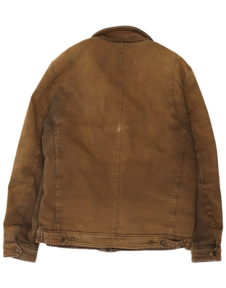 Levi's Chaqueta cortavientos para hombre Reino Unido 40 Grande Algodón marrón