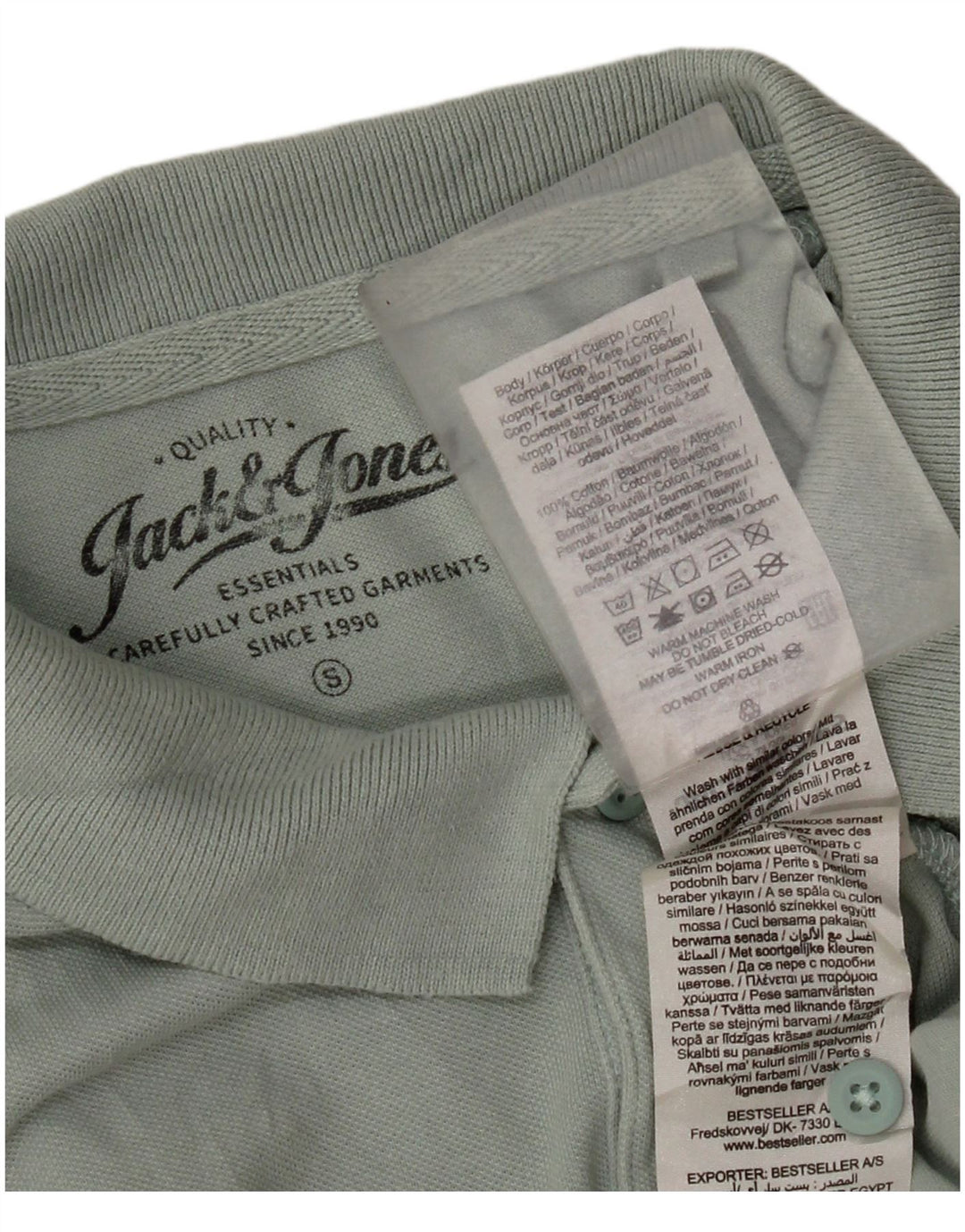 Polo Jack & Jones Hombre Small Verde Algodón