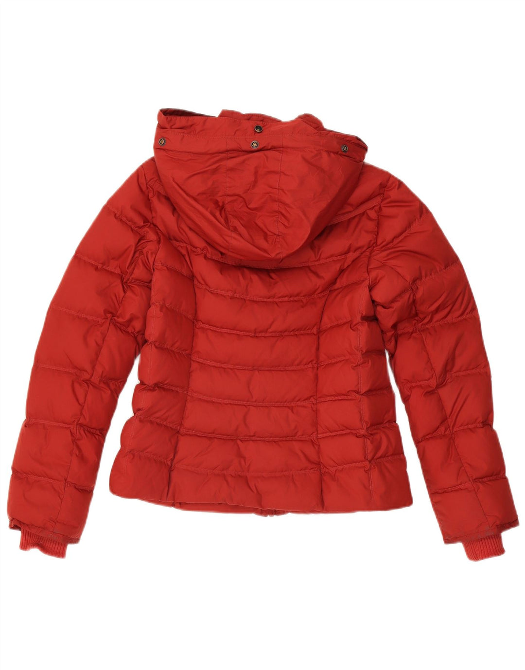 Timberland Chaqueta acolchada con capucha para mujer Reino Unido 12 Poliéster rojo mediano