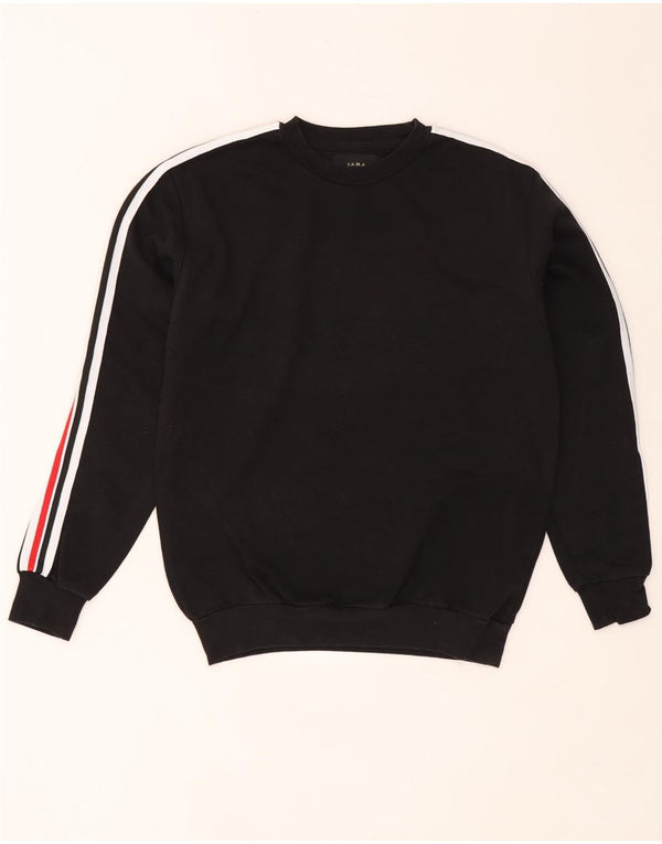 Zara Hombre Sudadera Jumper Small Negro