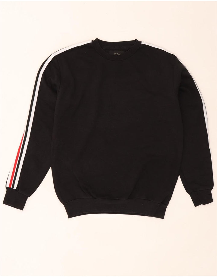 Zara Hombre Sudadera Jumper Small Negro