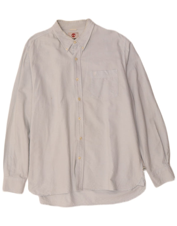 Timberland Camisa Regular Fit Para Hombre Algodón Azul Grande
