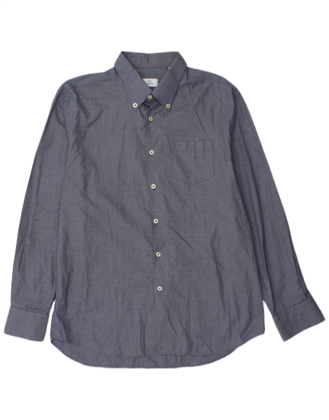 GIANFRANCO FERRE Camisa Hombre Talla 17 43 XL Algodón Azul