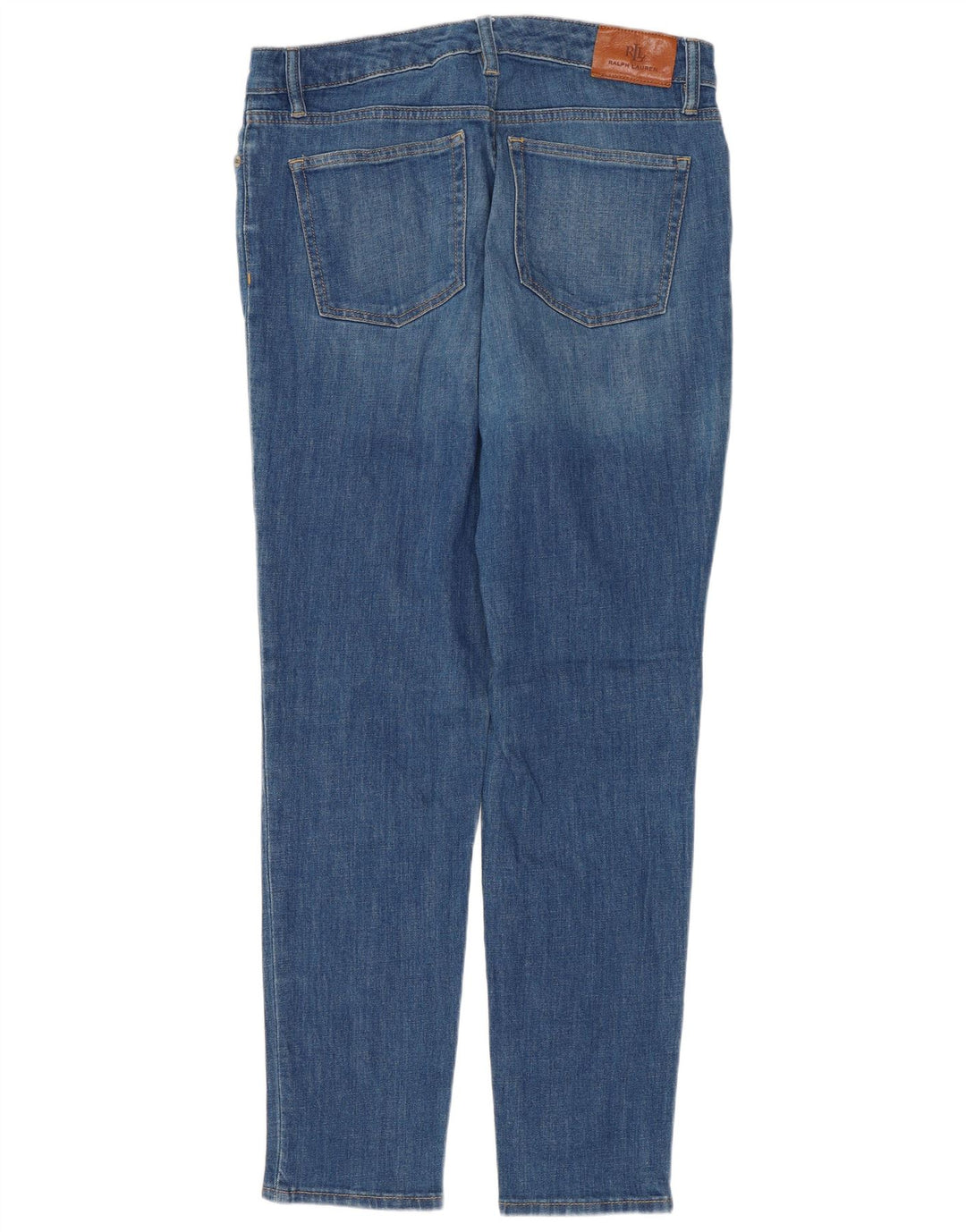 Ralph Lauren Jeans Slim para Mujer US 10 Grande W32 L29 Algodón Azul