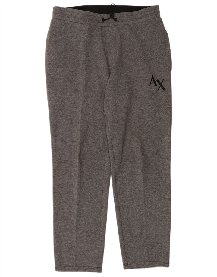 Armani Exchange Pantalones De Chándal De Algodón Gris Medio Hombre